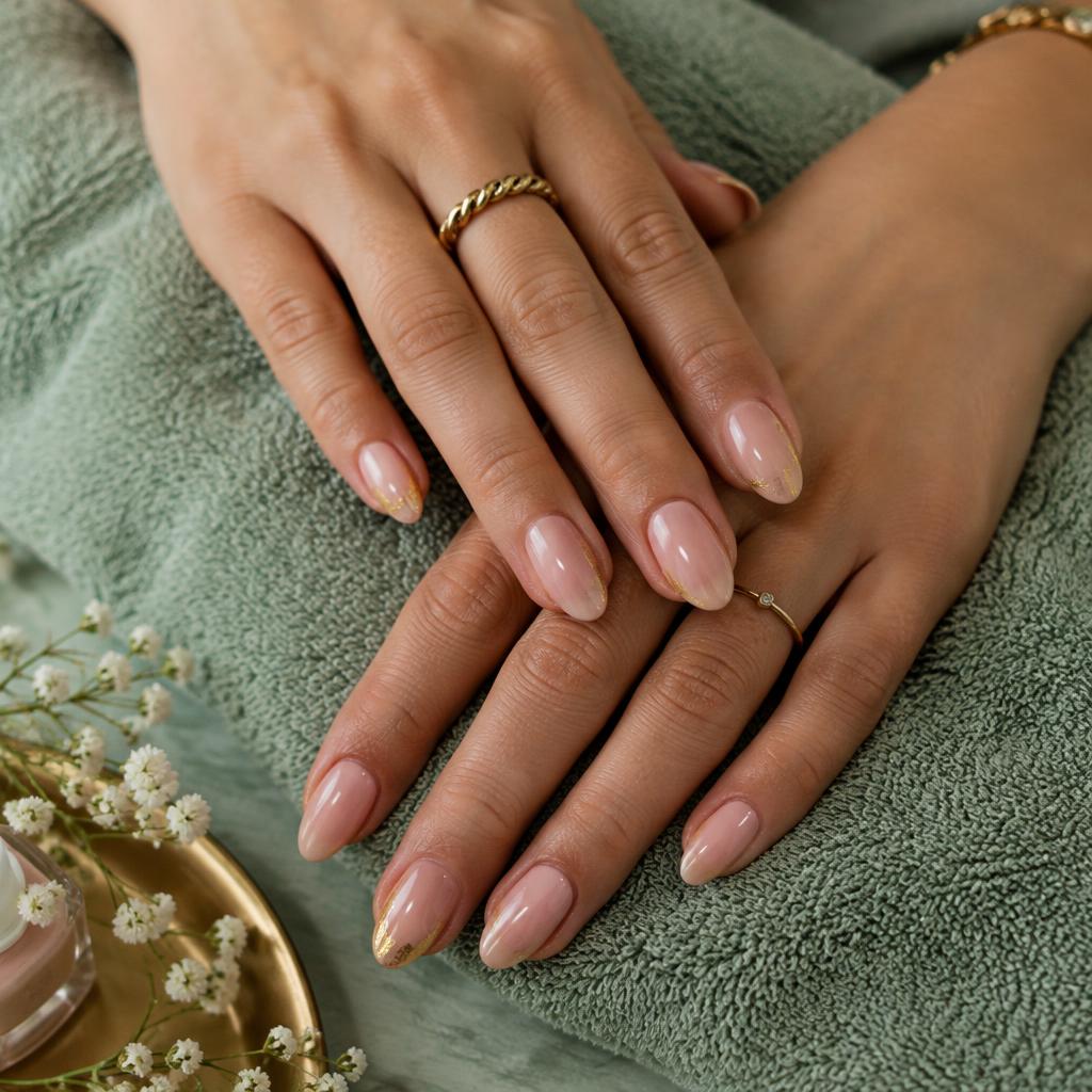 Manicura en tonos nude